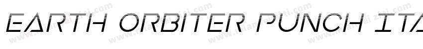 Earth Orbiter Punch Italic字体转换